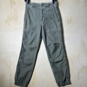 Citizens of Humanity Agni Utility Olive Green Cotton Jogger Pants Womens Size 23